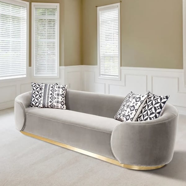 Anpassbarer Größe Modernes Design-Stil Samtsofa-Set mit Sektionspolsterung 0