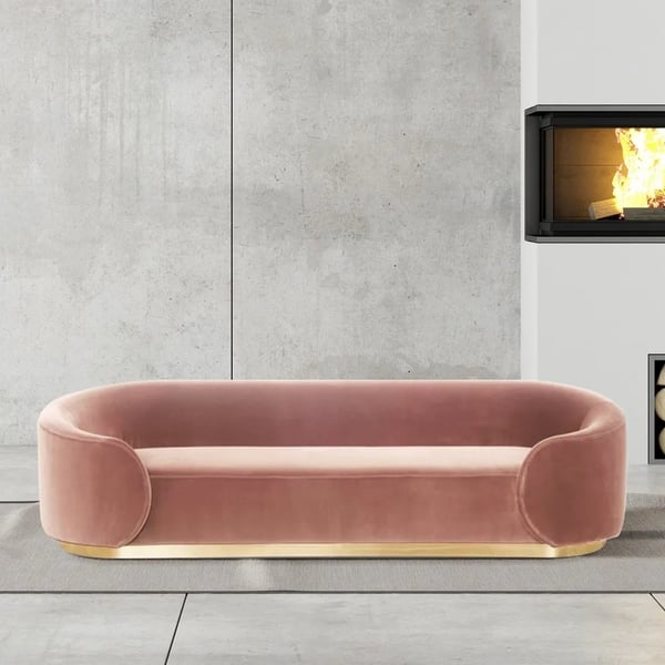 Anpassbarer Größe Modernes Design-Stil Samtsofa-Set mit Sektionspolsterung 4