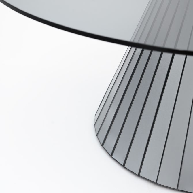 Moderner Spiegelkreis Glas Kaffeetafel für das moderne Wohnzimmer 64x64 3