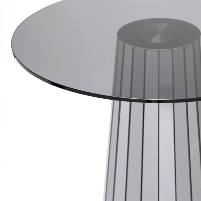 Moderner Spiegelkreis Glas Kaffeetafel für das moderne Wohnzimmer 64x64 7
