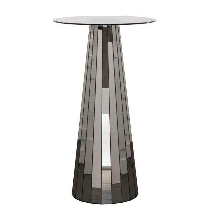 Moderner Spiegelkreis Glas Kaffeetafel für das moderne Wohnzimmer 64x64 6