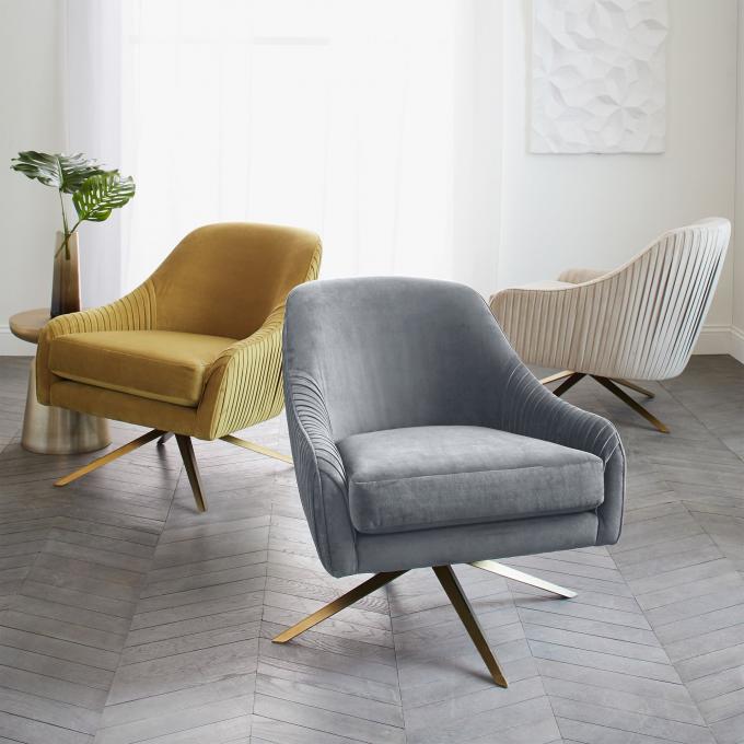 ODM Moderne Drehstuhl Metallbasis Für Büro Freizeit Wohnzimmer 2