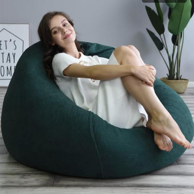Außen 7Ft Riesen Bohnen Tasche Lounge Chair Weiches False Pelz Stoff EPS Füllung 14
