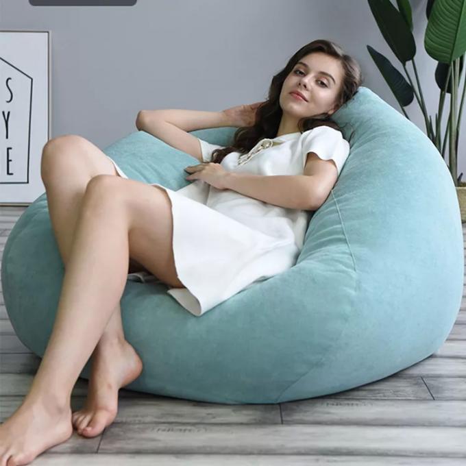 Außen 7Ft Riesen Bohnen Tasche Lounge Chair Weiches False Pelz Stoff EPS Füllung 17