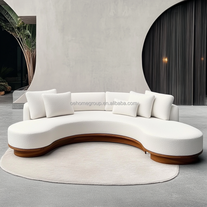Wohnzimmermöbel Nordic Velvet Sofa Leicht Luxus kreatives Doppelsitzsofa Stuhl mit Stoff-Bedeckungsmaterial 3