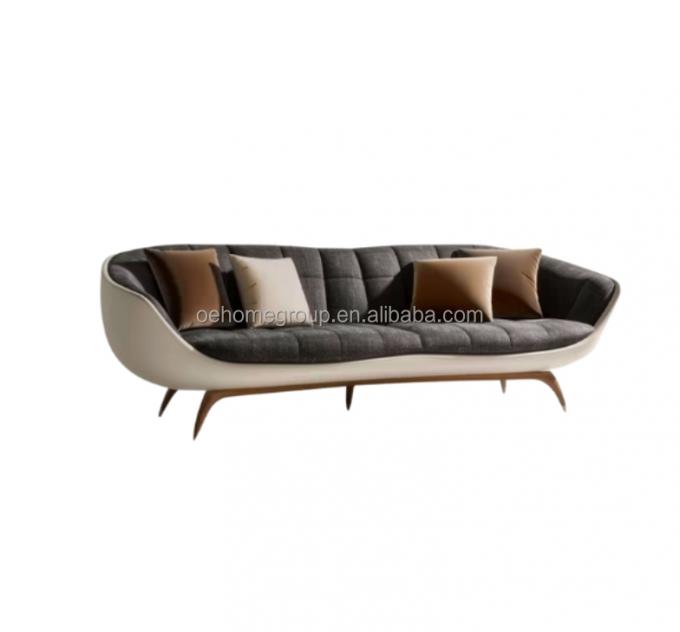 Moderne Polstersofa mit 2 oder 3 Sitzplätzen Leichtes Luxus Wohnzimmer Wohnzimmer Liebenssitz Sofas Ledersofa Set Möbel 4