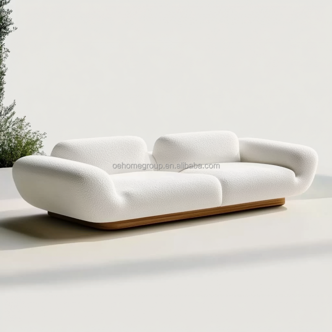 Modernes Design Walnussholz 2 Liegestelle Luxus gebogenes Modulsofa für Hotel Schlafzimmer Möbel und Innenarchitektur 6