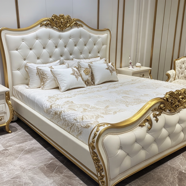 Haus Schlafzimmer Möbel King Size Modernes Design Luxus Doppelbetten mit individuellen Größen 6