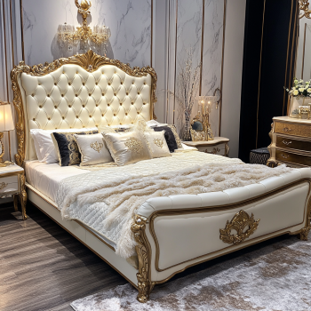 Haus Schlafzimmer Möbel King Size Modernes Design Luxus Doppelbetten mit individuellen Größen 7
