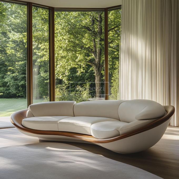 Wohnzimmer / Wohnmöbel Moderne Zweisitzer Modular Büro Sofa Set aus Holzleder Für Luxus Wohnhaus Dekor 3