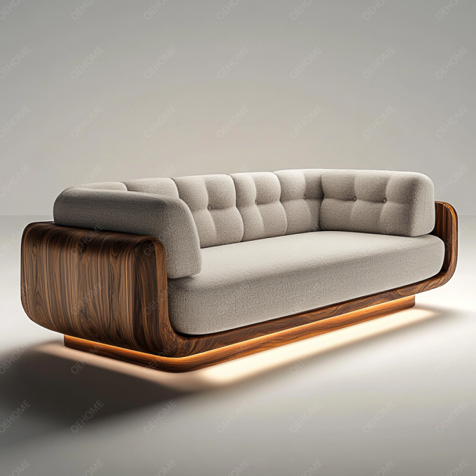 Modernes weißes Holzbein Chesterfield Sofa mit individueller Farbe und Luxusdesign 3