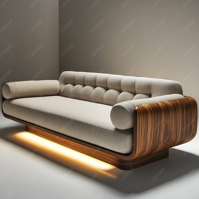 Modernes weißes Holzbein Chesterfield Sofa mit individueller Farbe und Luxusdesign 4