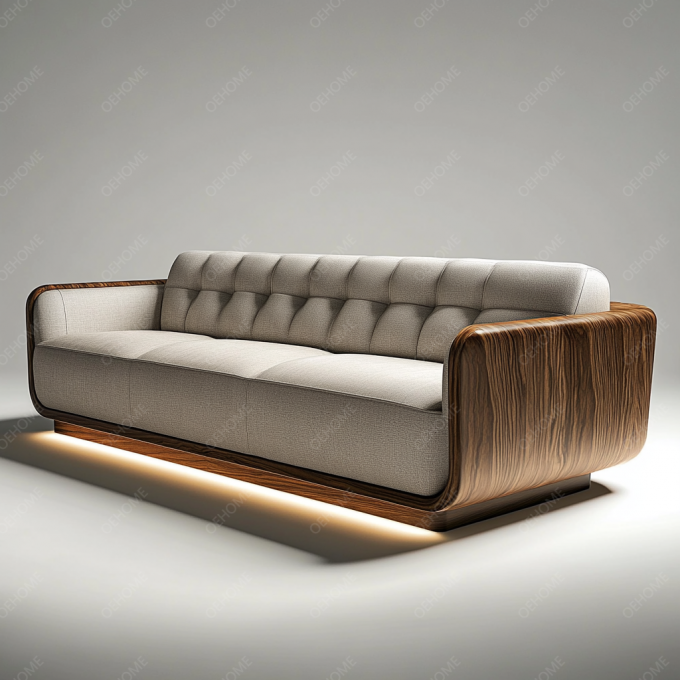 Modernes weißes Holzbein Chesterfield Sofa mit individueller Farbe und Luxusdesign 5