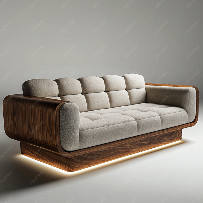 Modernes weißes Holzbein Chesterfield Sofa mit individueller Farbe und Luxusdesign 6