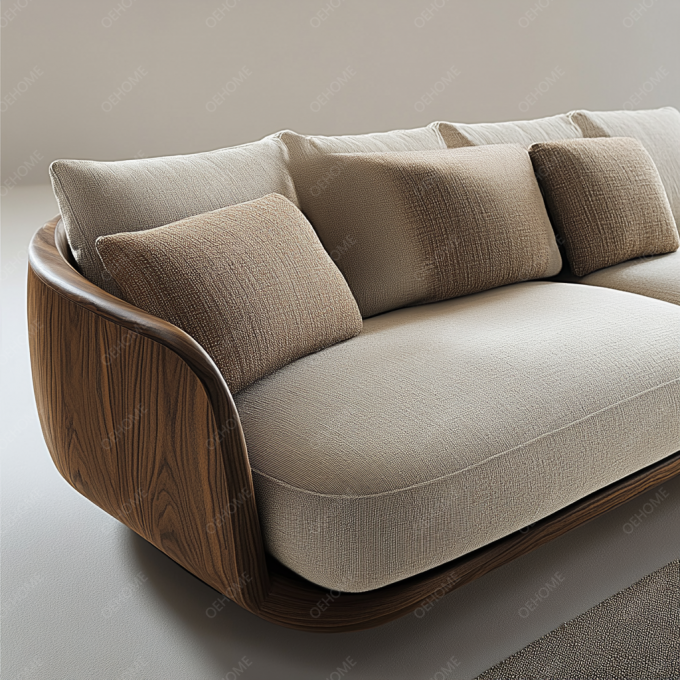 Modernes weißes Holzbein Chesterfield Sofa mit individueller Farbe und Luxusdesign 9