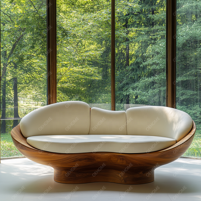 Anpassbares modernes Sofaset mit einfachen Wohnzimmerkunst Holzbeinen und Ecke Funktion, um eine entspannte Atmosphäre zu schaffen 5