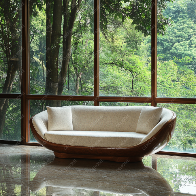 Anpassbares modernes Sofaset mit einfachen Wohnzimmerkunst Holzbeinen und Ecke Funktion, um eine entspannte Atmosphäre zu schaffen 6