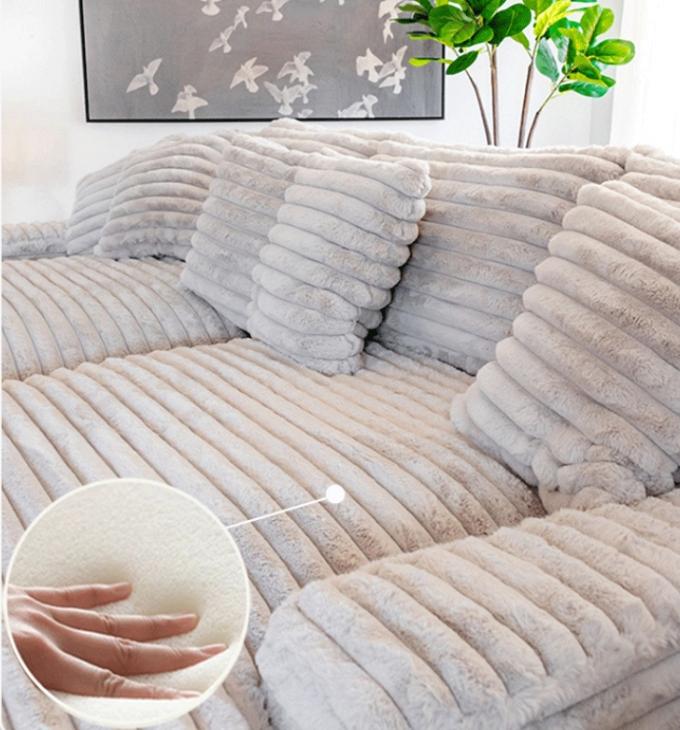 Modernes Cord-Stoff Chaise Lounge Loveseat Sofa Set Tür-zu-Tür Kino Schläfer für modernes Wohnzimmer 7