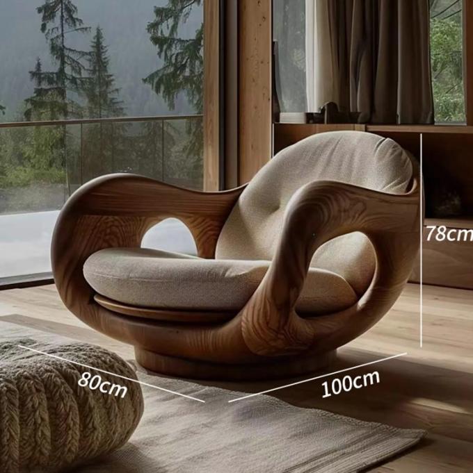 Hotel Liegetyp 1 Sofa-Sessel aus massivem Holz im italienischen Stil, kreatives, wandelbares Kabinen-Design der Ersten Klasse 4