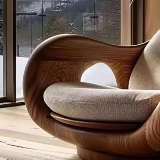Hotel Liegetyp 1 Sofa-Sessel aus massivem Holz im italienischen Stil, kreatives, wandelbares Kabinen-Design der Ersten Klasse 5
