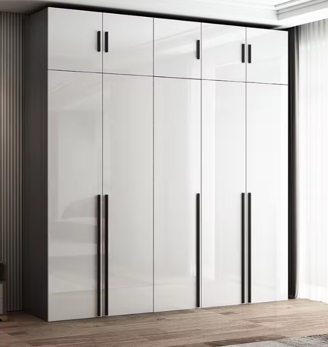 Moderne 2 Türen MDF Holzkleidung Schrank für Schlafzimmer Erweiterbar Funktional 4