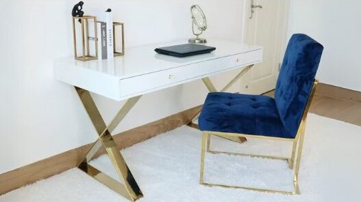 Modernes Design Eiche Make-up Tisch mit beleuchteten Spiegel Schrank 16