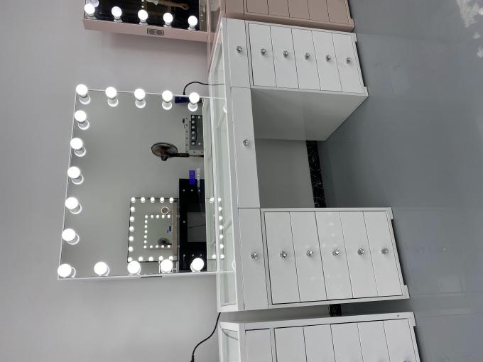 Y Verpackung Moderne Garderobe Tisch Mit Licht Spiegel Schlafzimmer Edelstück Garderobe Make-up Schreibtisch Led Spiegel Set Schubladen Garderobe 1