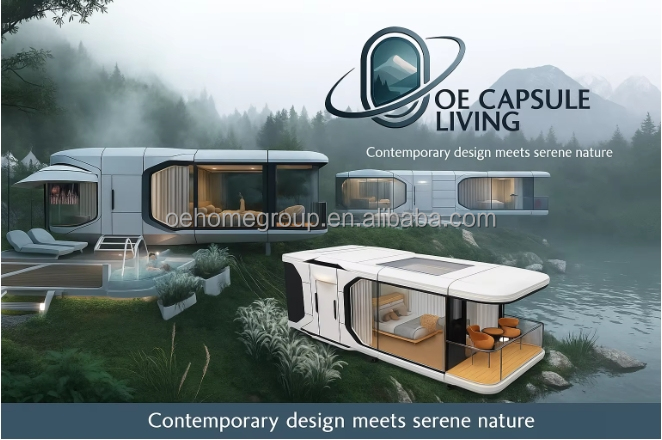 Fertighaus Luxushotel Modulare Villa 2 Schlafzimmer Fertighäuser Fertigbau Raumkapsel Fertigkabinen 3