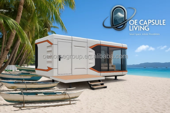 Fertighaus Luxushotel Modulare Villa 2 Schlafzimmer Fertighäuser Fertigbau Raumkapsel Fertigkabinen 4