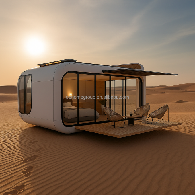 Villa Kapselhaus Mobilhotel Kapsel Kleines Zuhause Modernes Modularhaus Fertighäuser Kapselhaus 6