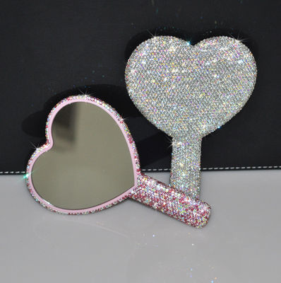 Kleiner Diamant Make-up Tragbare Vergrößerungsspiegel Licht für Reisen