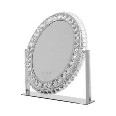 LED-Licht-Up-Make-up-Spiegel Kristall-Vanity-Spiegel Hollywood-Stil