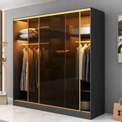 Moderner Schlafzimmer Schrank Schrank mit Glasschiebetüren
