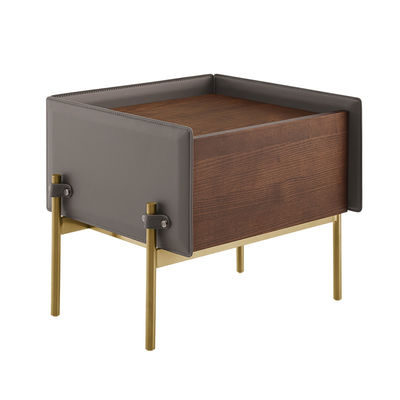 Massivstahl-Nachttisch mit hohen Beinen Einfacher und moderner Lagerschrank für Mini-Schlafzimmer