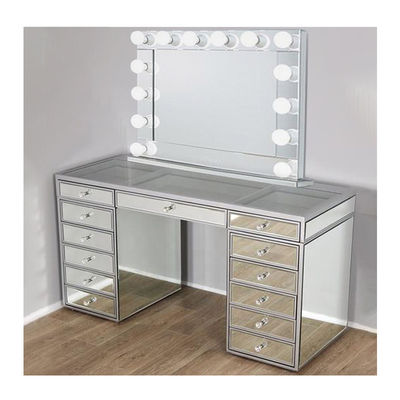 Schlafzimmer Holz Hollywood Spiegel und Vanity Schlafzimmer mit Licht