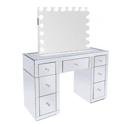 Modernes Make-up Vanity Dressing Table Hollywood Spiegel MDF-Blatt