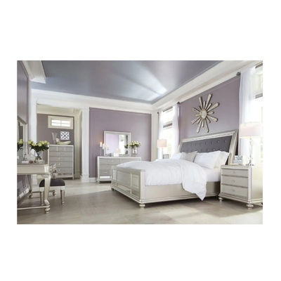 ODM Spiegel Schlafzimmer Set King Vollgröße Plattform Schlafzimmer Hausmöbel