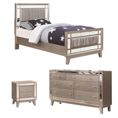 Maßgeschneiderte gepolsterte Moderne Schlafzimmer Sets MDF Holz