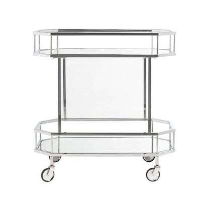 Hochzeit Catering minimalistisch Bar Servieren Karren Metall Glas Tee Wein Servieren Wagen