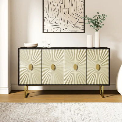 Wohnzimmer Holz-TV-Schrank Seitenbank Medienkonsole Buffet-Display-Einheit