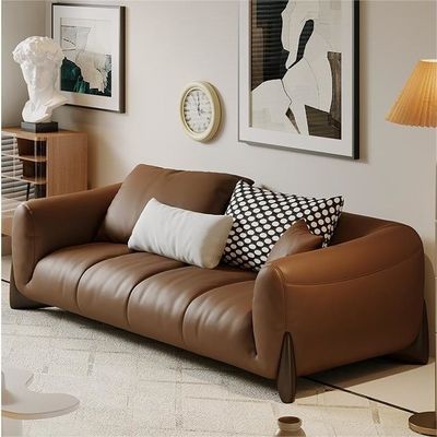 Italian Genuine Leather Sectional Recliner Sofa Set Modular Wohnzimmer Möbel