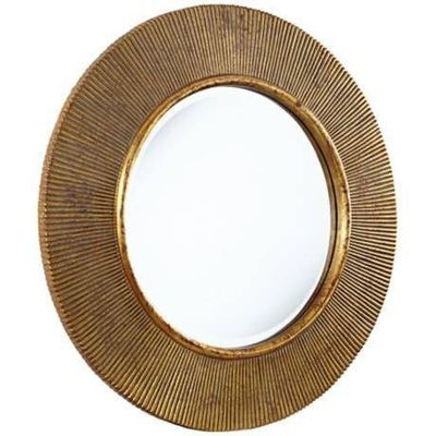 Runde ovale Sonnenstrahlung Gold Wandspiegel für Badezimmer Dekoration