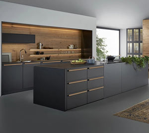 Fertiggefertigte modulare moderne Küchenschränke aus Holz mit Melaminkarton