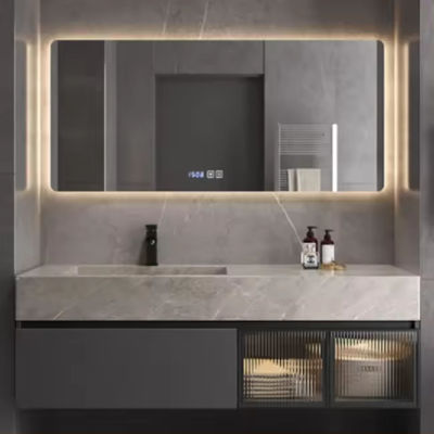 Wandmontierte moderne Badezimmer Schränke für Garderobe Make-up 54 Zoll