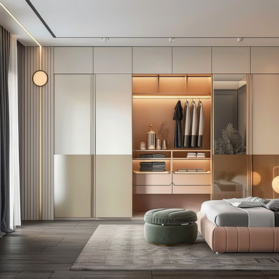 Moderne Kleidung Kleiderschrank Massivholz Schrank für Hausmöbel