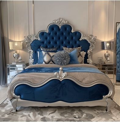 Elegantes klassisches Schlafzimmermöbel-Set mit Kingsize Spiegelkopfteil und modernem MDF-Material