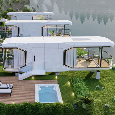 Luxus Schlafzimmer Wohnzimmer Modern Fertigteil Smart Tiny Space Capsule Mobile Modulare Container Capsule Haus Hotel