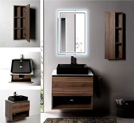 Kleine 42 Zoll Toilettenspüler-Einheit Garderobe Eitelkeit und Becken Combo