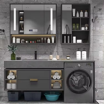 Moderne 48-Zoll-Badezimmer-Wäsche-Schrank-Kombination