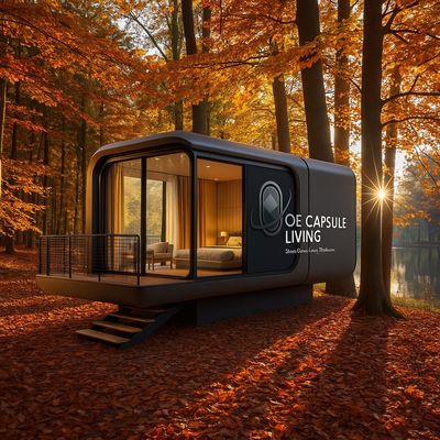 Luxus-Fertighäuser in Modulbauweise Ferienanlage Hotel Winddichte Apple-Kabine Kapselhaus